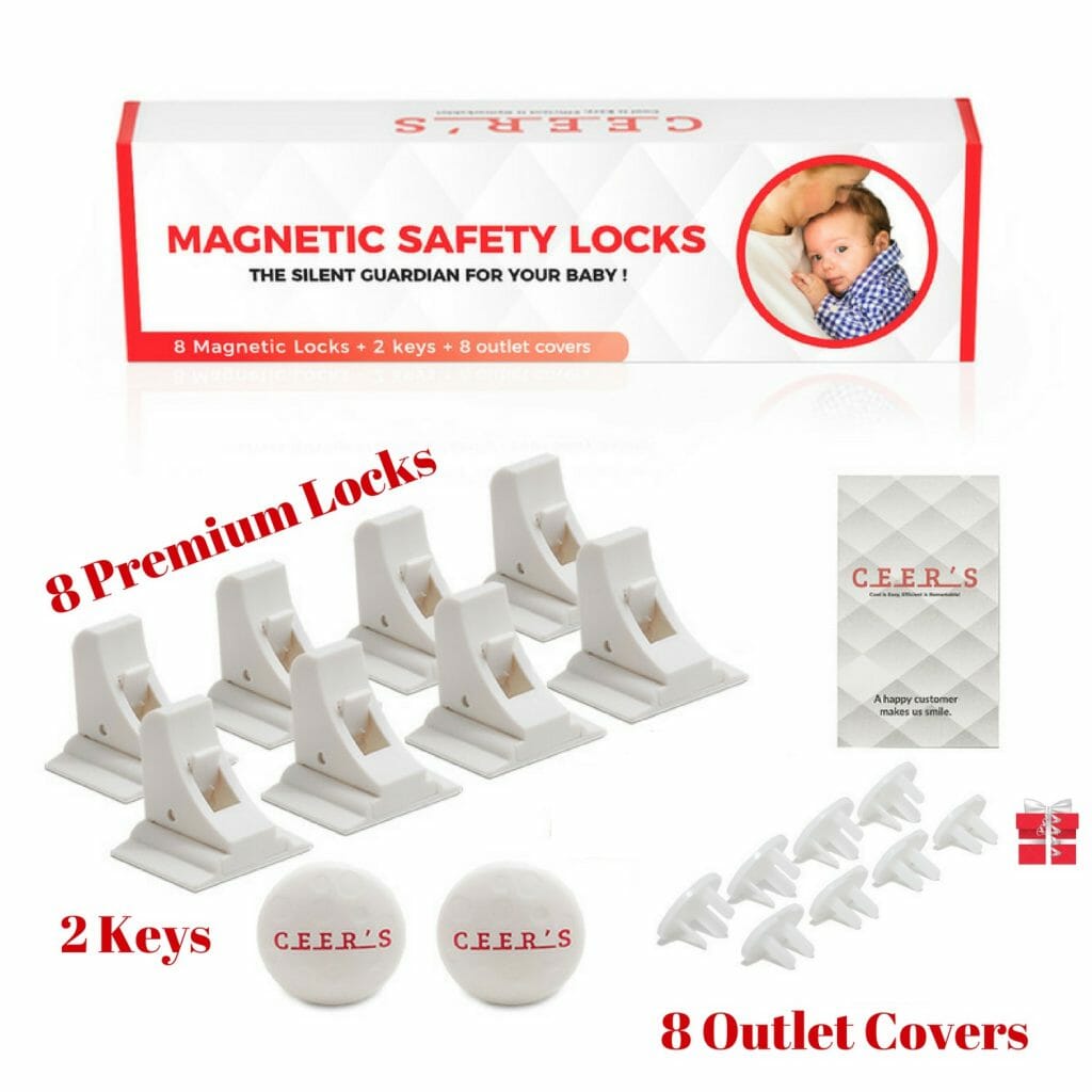 Magnetic Cabinet Locks Child Safety