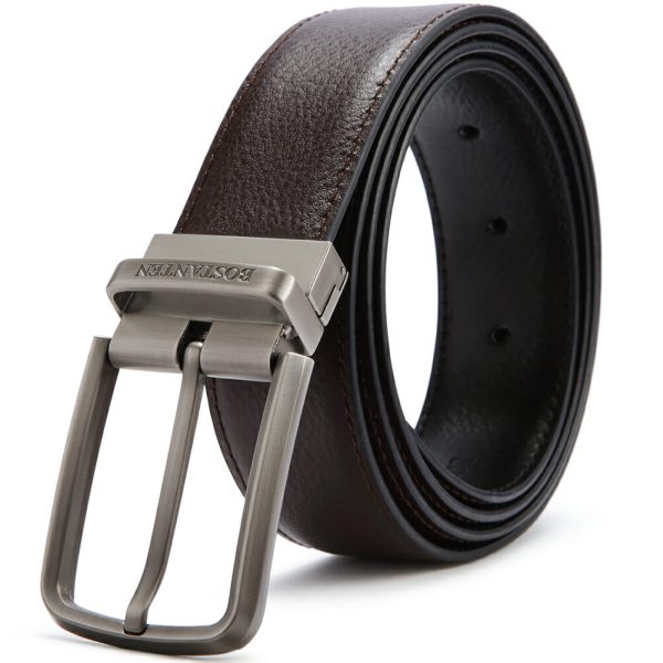 BOSTANTEN Reversible Dress Leather Belts for Men 1 3/8″ Wide with Gift ...