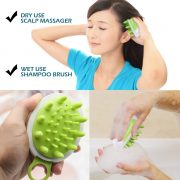 wet dry dual use head massager brush work home daily scalp relaxation