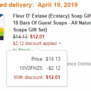 Fleur D’ Extase 18 soaps 15% OFF
