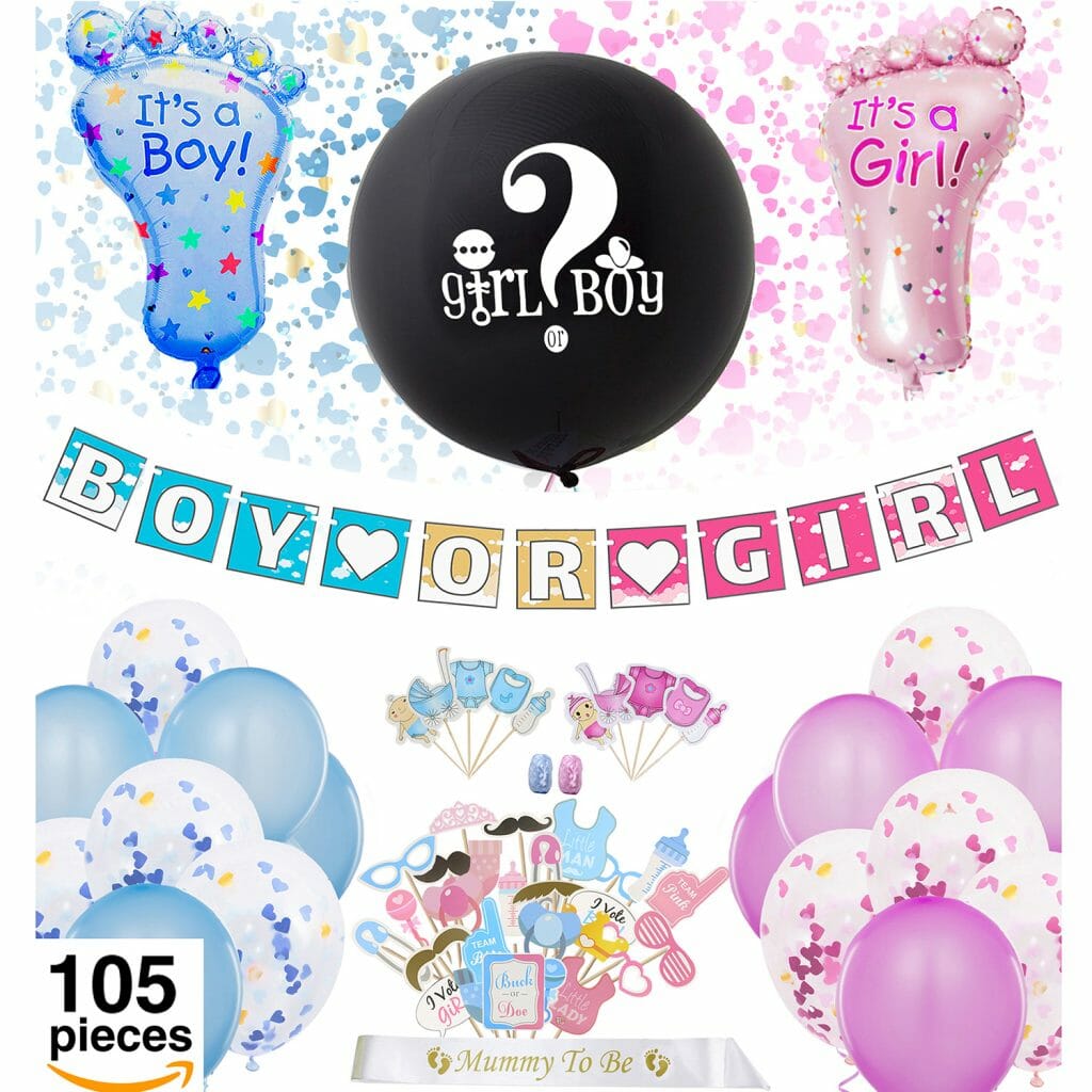Gender Reveal Party Supplies Kit By Funalix Product Testing Group