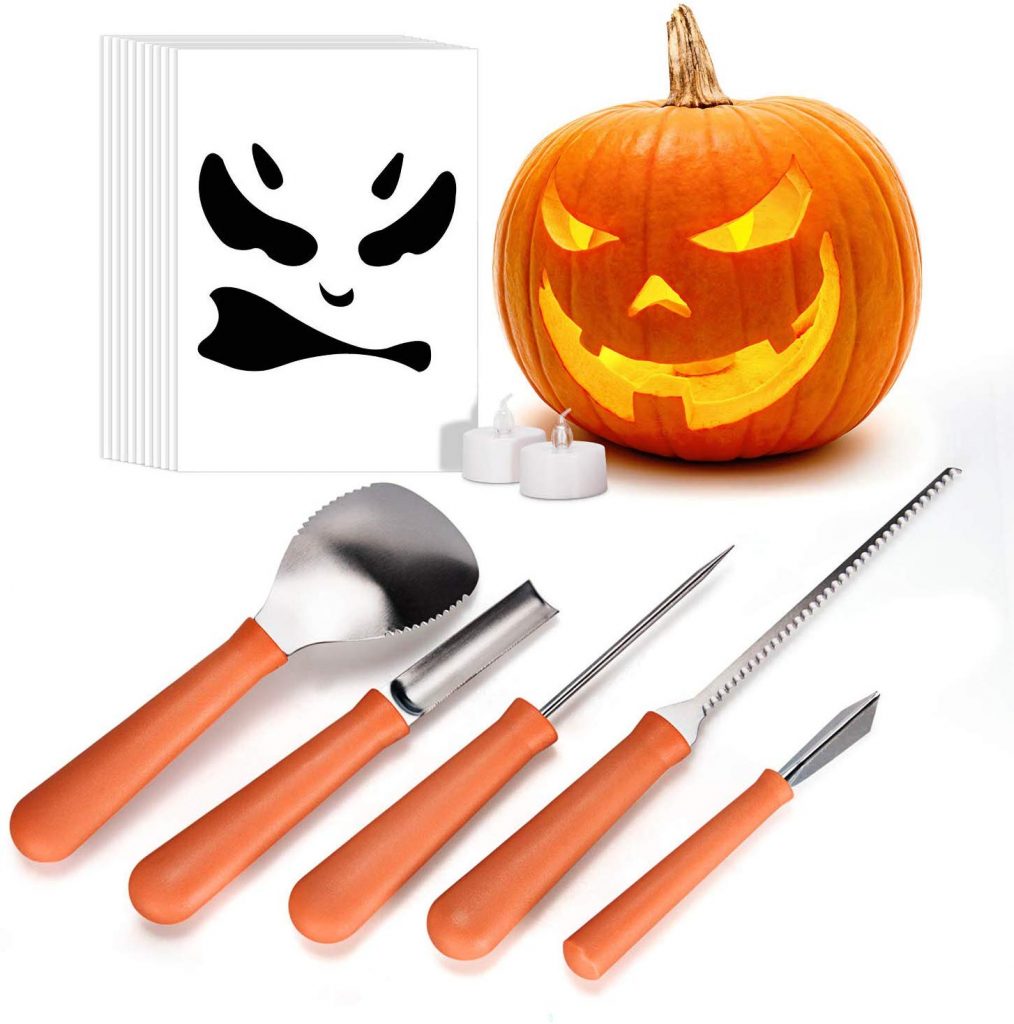 Pumpkin Carving Kit With Carving Stencils Perfect For Halloween | My ...