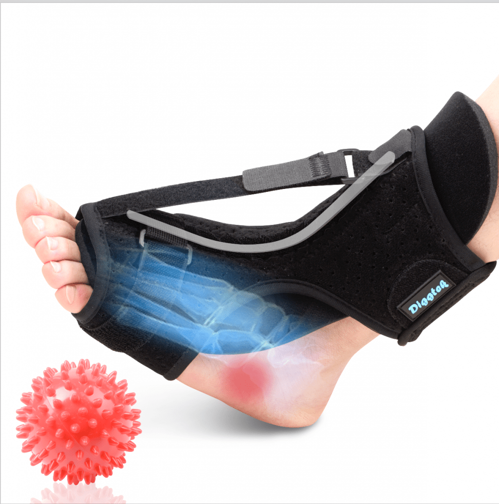 Plantar Fasciitis Night Splint Adjustable Ankle Brace Foot Orthotic Brace  for Plantar Fasciitis Arch Foot Pain Tendonitis 