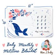 Monthly Milstone Blanket for Boys and girls