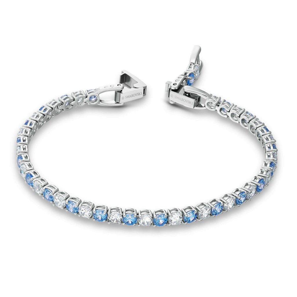 Swarovski Women’s Sparkling Dance White & Blue Crystal Jewelry 