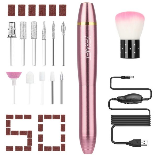Acrylic Nail Drill, Manicure Tools Set 65 in 1 for Beginner ...