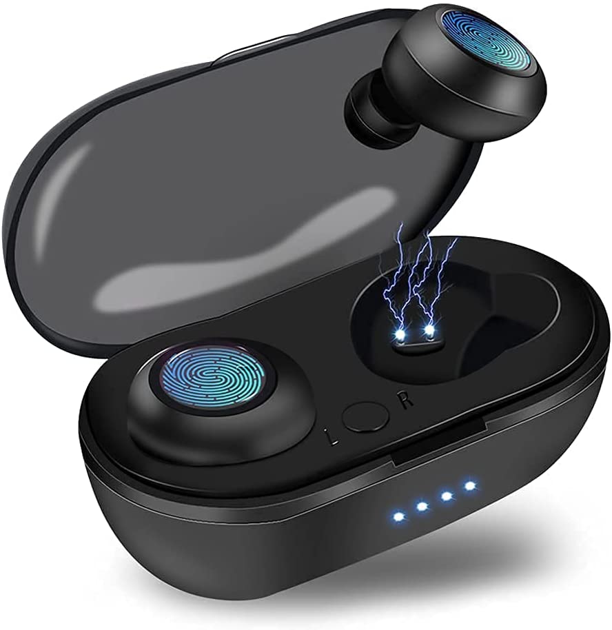 Waterproof Bluetooth 5.0 True Wireless Earbuds, Touch Control,30H ...